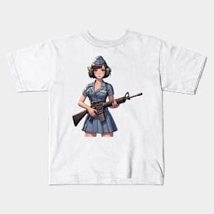 Tactical Girl Kids T-Shirt